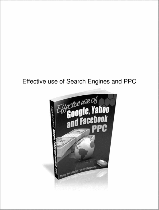 Product picture Effective use of Search Engines and PPC